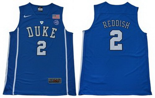 Personalized Blue Devils #2 Cameron Reddish Blue Basketball Elite Stitched NCAA Jersey