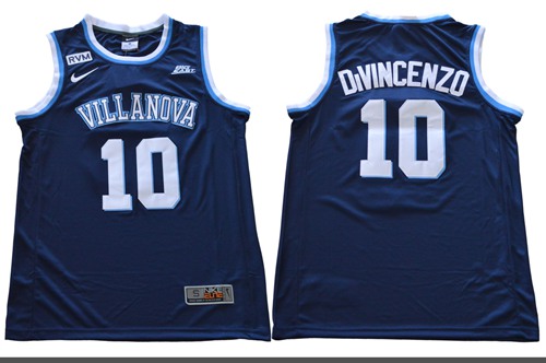 Personalized Villanova Wildcats #10 Donte DiVincenzo Navy Blue Basketball Stitched NCAA Jersey