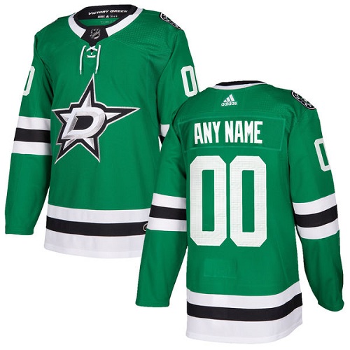 Personalized Men’s Stars Personalized Authentic Green Home NHL Jersey