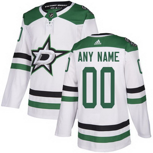 Personalized Men’s Stars Personalized Authentic White Road NHL Jersey
