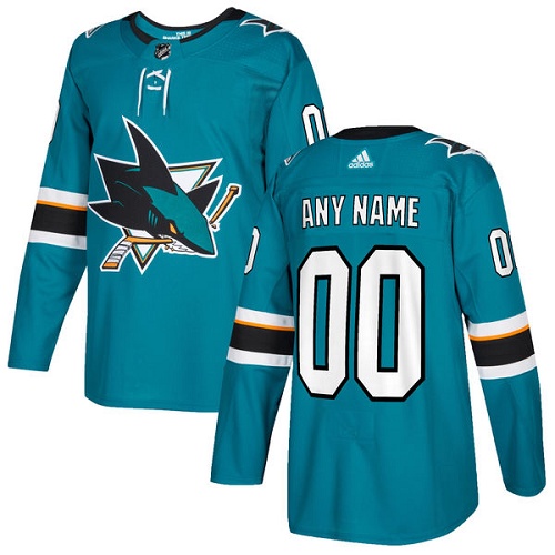 Personalized Men’s Sharks Personalized Authentic Teal Green Home NHL Jersey