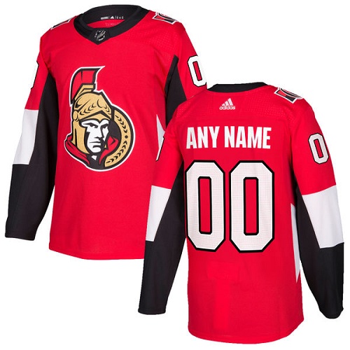 Personalized Men’s Senators Personalized Authentic Red Home NHL Jersey