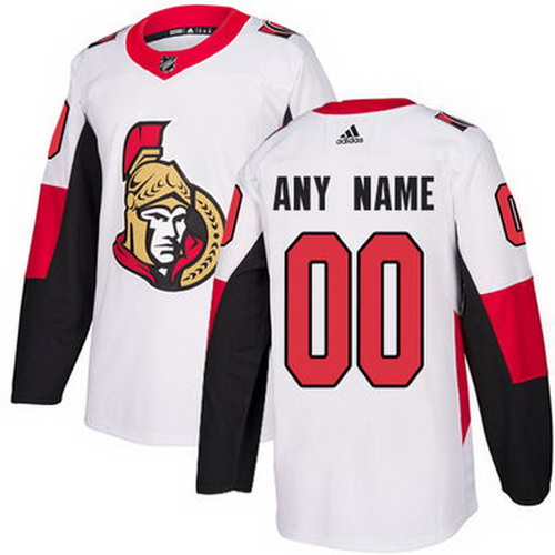 Personalized Men’s Senators Personalized Authentic White Road NHL Jersey