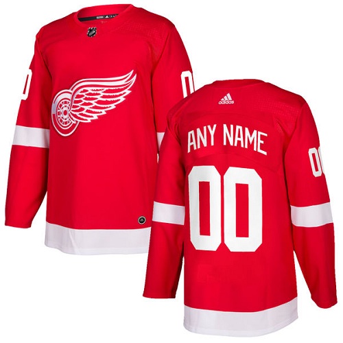 Personalized Men’s Red Wings Personalized Authentic Red Home NHL Jersey