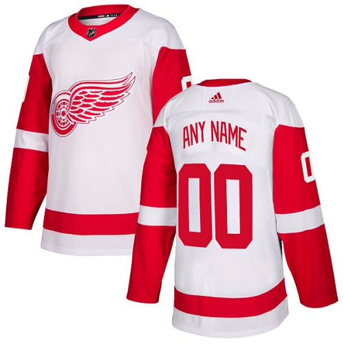 Personalized Men’s Red Wings Personalized Authentic White Road NHL Jersey