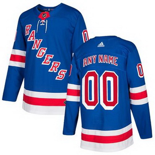 Personalized Men’s Rangers Personalized Authentic Royal Blue Home NHL Jersey