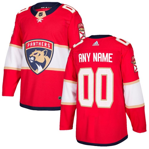 Personalized Men’s Panthers Personalized Authentic Red Home NHL Jersey