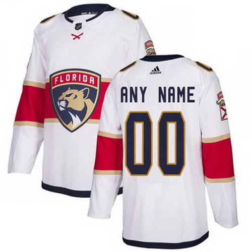 Personalized Men’s Panthers Personalized Authentic White Road NHL Jersey