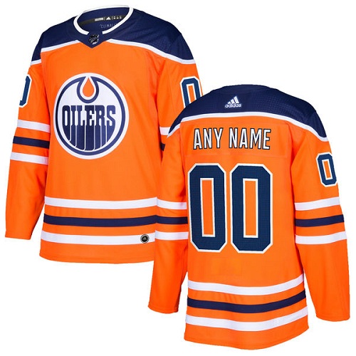 Personalized Men’s Oilers Personalized Authentic Orange Home NHL Jersey