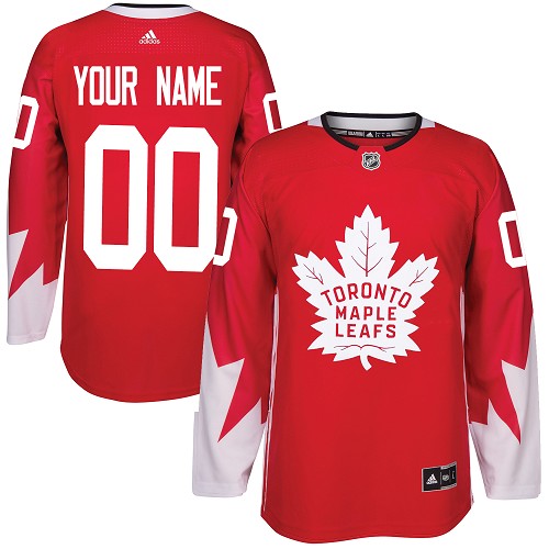 Personalized Men’s Maple Leafs Personalized Authentic Red Alternate NHL Jersey