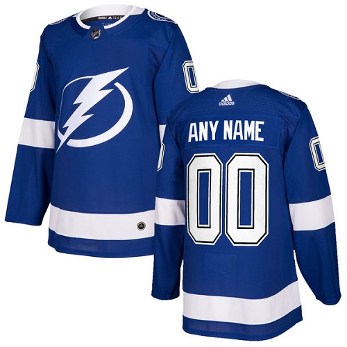Personalized Men’s Lightning Personalized Authentic Royal Blue Home NHL Jersey