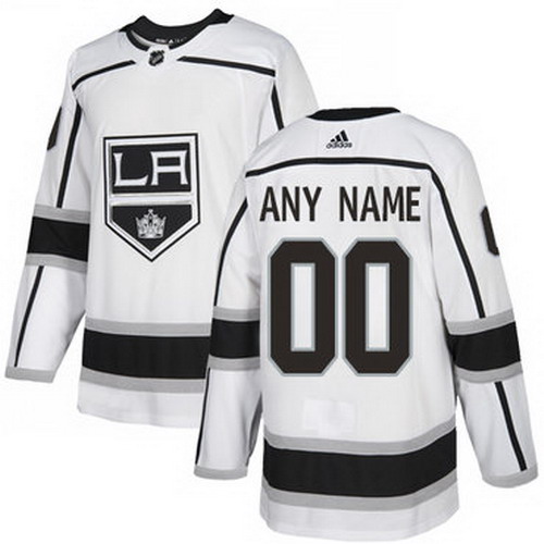 Personalized Men’s Kings Personalized Authentic White Road NHL Jersey