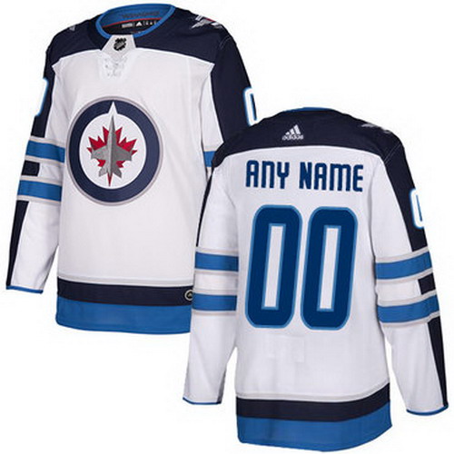 Personalized Men’s Jets Personalized Authentic White Road NHL Jersey