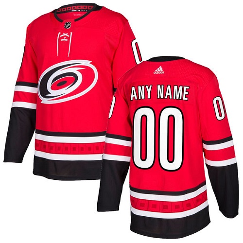 Personalized Men’s Hurricanes Personalized Authentic Red Home NHL Jersey