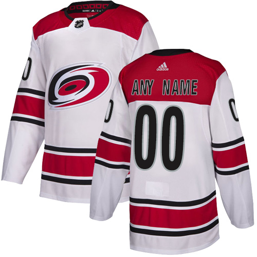 Personalized Men’s Hurricanes Personalized Authentic White Road NHL Jersey