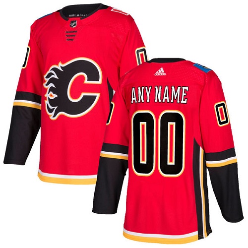 Personalized Men’s Flames Personalized Authentic Red Home NHL Jersey