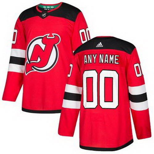 Personalized Men’s Devils Personalized Authentic Red Home NHL Jersey