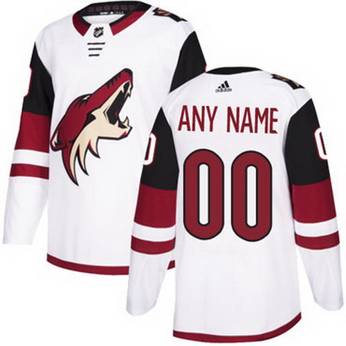 Personalized Men’s Coyotes Personalized Authentic White Road NHL Jersey