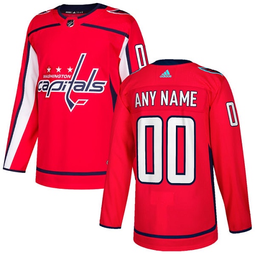Personalized Men’s Capitals Personalized Authentic Red Home NHL Jersey