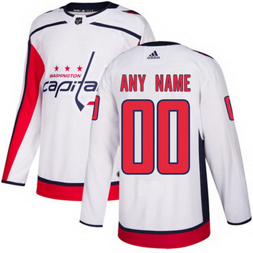 Personalized Men’s Capitals Personalized Authentic White Road NHL Jersey