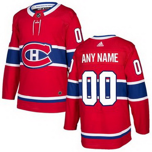 Personalized Men’s Canadiens Personalized Authentic Red Home NHL Jersey