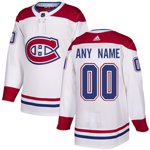Personalized Men’s Canadiens Personalized Authentic White Road NHL Jersey