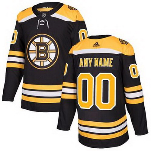 Personalized Men’s Bruins Personalized Authentic Black Home NHL Jersey