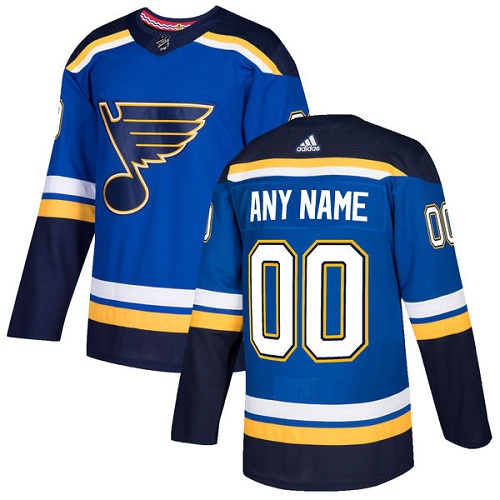 Personalized Men’s Blues Personalized Authentic Royal Blue Home NHL Jersey
