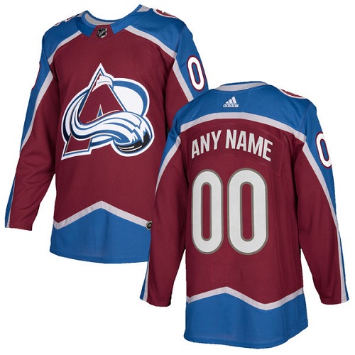 Personalized Men’s Avalanche Personalized Authentic Burgundy Red Home NHL Jersey