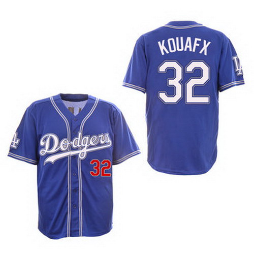 Personalized Dodgers 32 Sandy Koufax Royal New Design Jersey