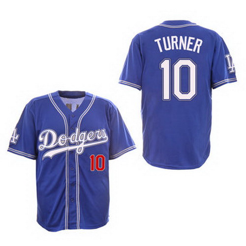 Personalized Dodgers 10 Justin Turner Royal New Design Jersey