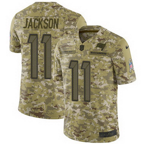 Personalized Buccaneers #11 DeSean Jackson Camo Youth Stitched NFL Limited 2018 Salute to Service Jersey