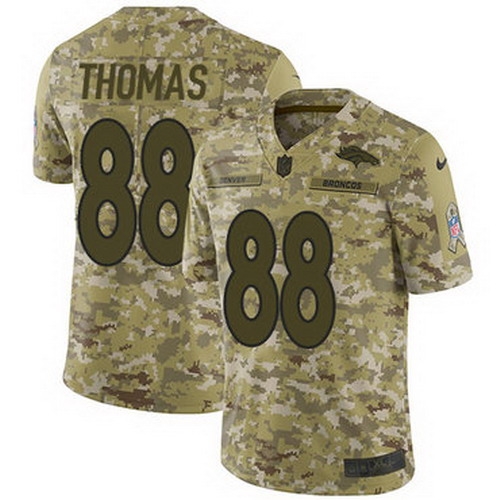 Personalized Broncos #88 Demaryius Thomas Camo Youth Stitched NFL Limited 2018 Salute to Service Jersey