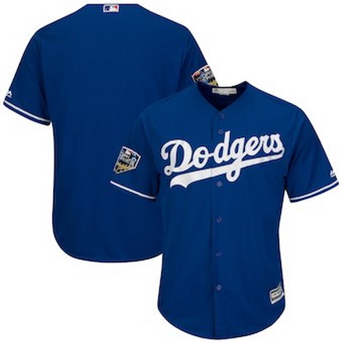 Personalized Men’s Los Angeles Dodgers Majestic Royal 2018 World Series Cool Base Team Jersey