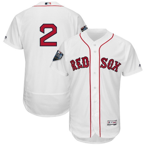Personalized Red Sox 2 Xander Bogaerts White 2018 World Series Cool Base Player Number Jersey