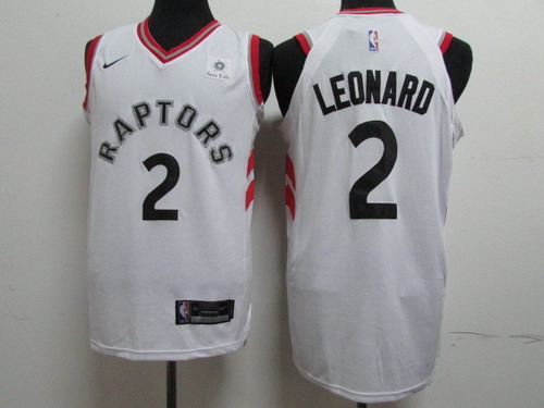 Personalized Raptors 2 Kawhi Leonard White Authentic Jersey