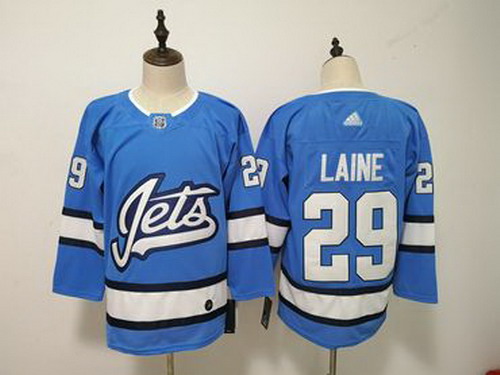 Personalized Winnipeg Jets 29 Patrik Laine Blue Alternate Jersey