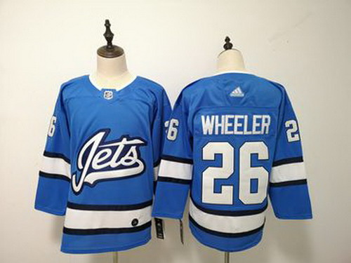 Personalized Winnipeg Jets 26 Blake Wheeler Blue Alternate Jersey