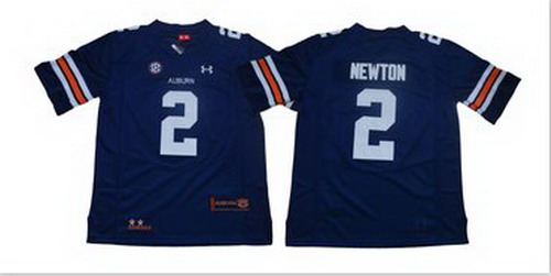 Personalized Auburn Tigers 2 Cam Newton Navy College Football Jersey