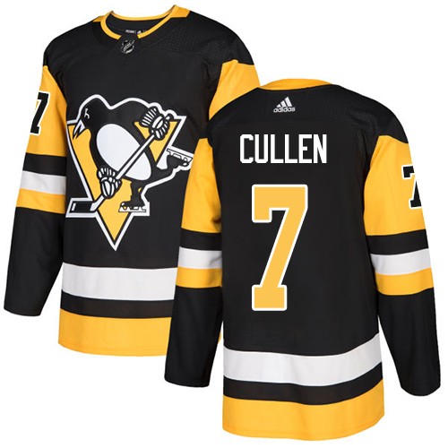 Personalized Penguins #7 Cullen Black Authentic Stitched NHL Jersey