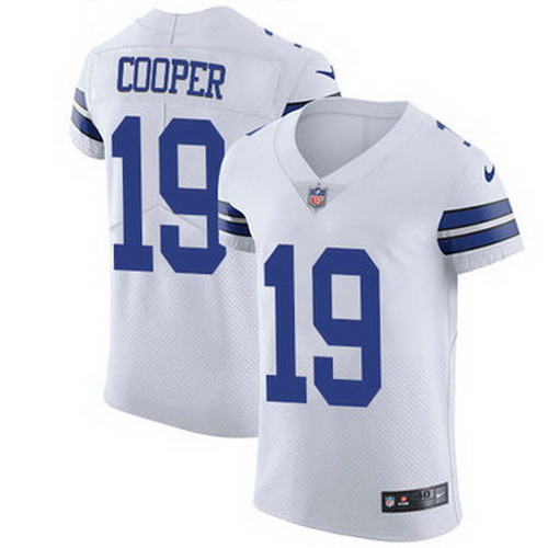 Personalized Cowboys #19 Amari Cooper White Men’s Stitched NFL Untouchable Elite Jersey