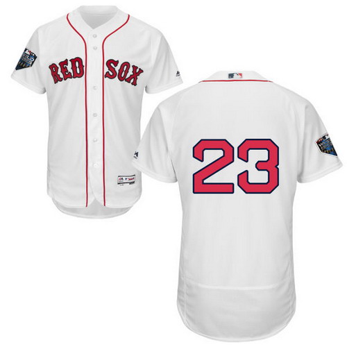 Personalized Red Sox #23 Blake Swihart White Flexbase Authentic Collection 2018 World Series Stitched MLB Jersey
