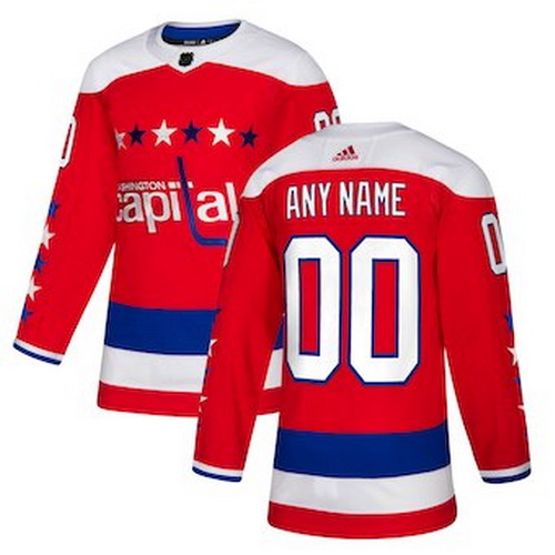 Personalized Men’s Washington Capitals Red Alternate Authentic Jersey