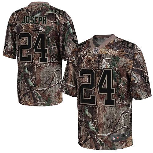 Personalized Texans #24 Johnathan Joseph Camo Men’s Stitched NFL Realtree Elite Jersey