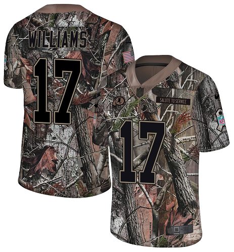 Personalized Redskins #17 Doug Williams Camo Men’s Stitched NFL Limited Rush Realtree Jersey