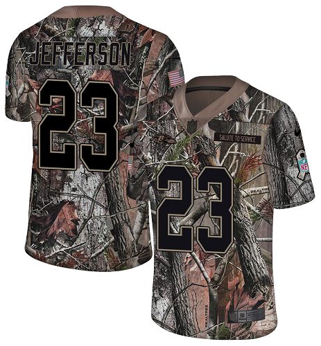 Personalized Ravens #23 Tony Jefferson Camo Men’s Stitched NFL Limited Rush Realtree Jersey