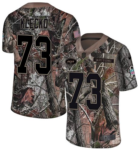 Personalized Jets #73 Joe Klecko Camo Men’s Stitched NFL Limited Rush Realtree Jersey