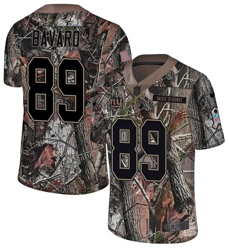 Personalized Giants #89 Mark Bavaro Camo Men’s Stitched NFL Limited Rush Realtree Jersey