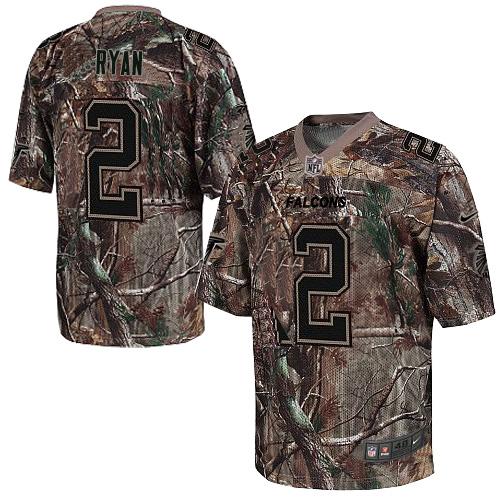 Personalized Falcons #2 Matt Ryan Camo Men’s Stitched NFL Realtree Elite Jersey
