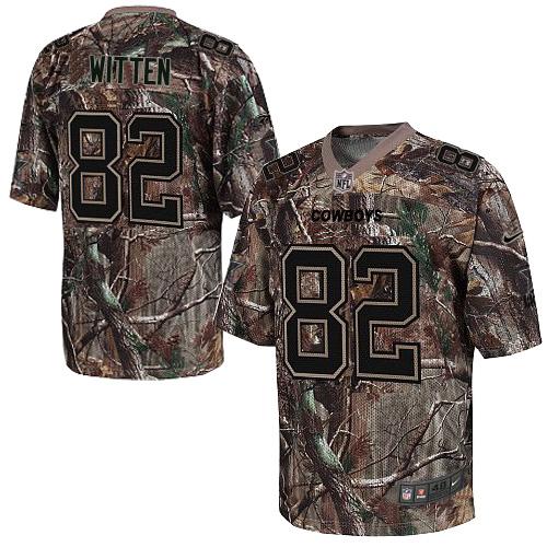 Personalized Cowboys #82 Jason Witten Camo Men’s Stitched NFL Realtree Elite Jersey